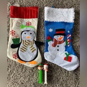 Christmas Stockings and Pez dispensers